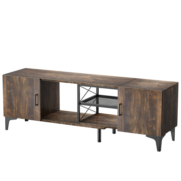 Millwood Pines Glyndon 63" TV Stand Adjustable TV Console For TVs Up To